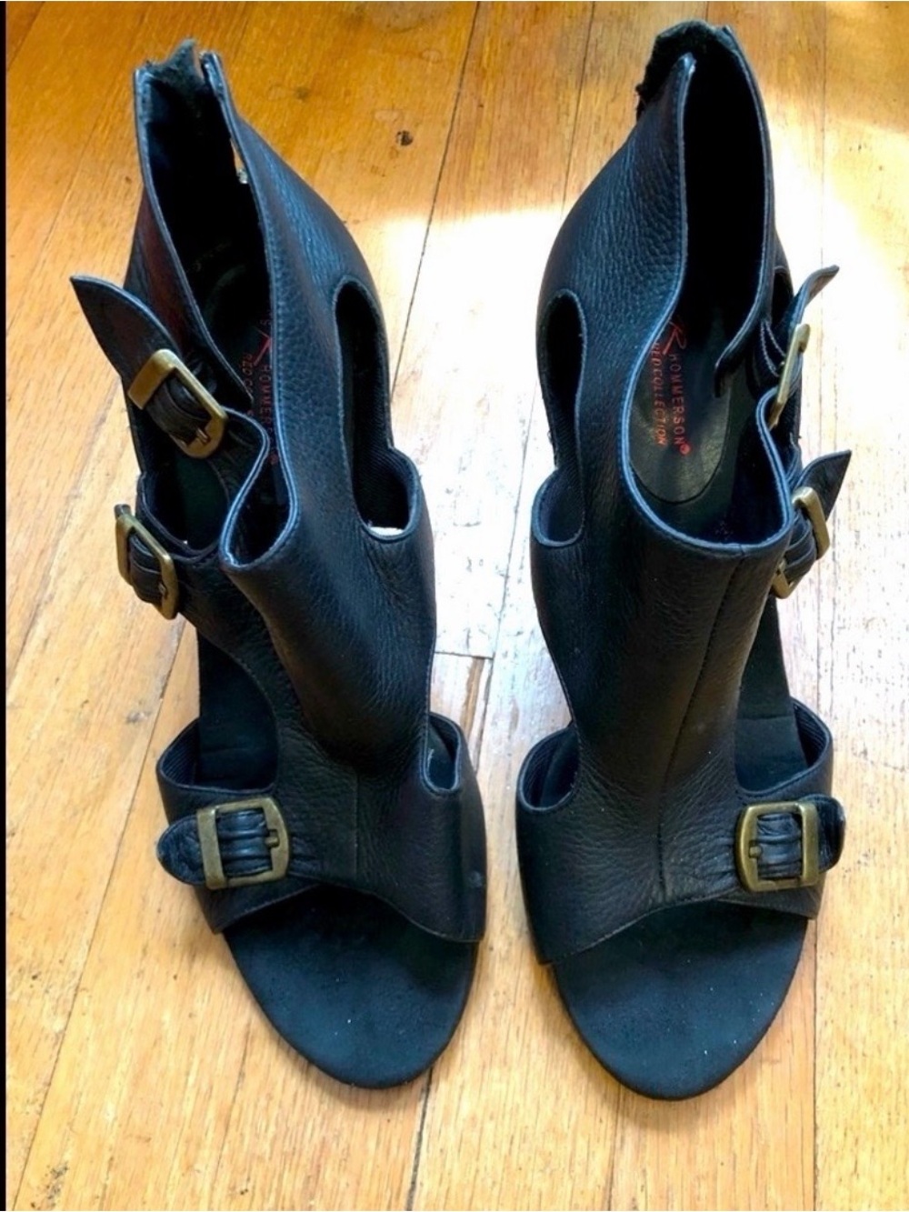 Ros Hommerson Black Maxine Heels Pump Size 11 Wide